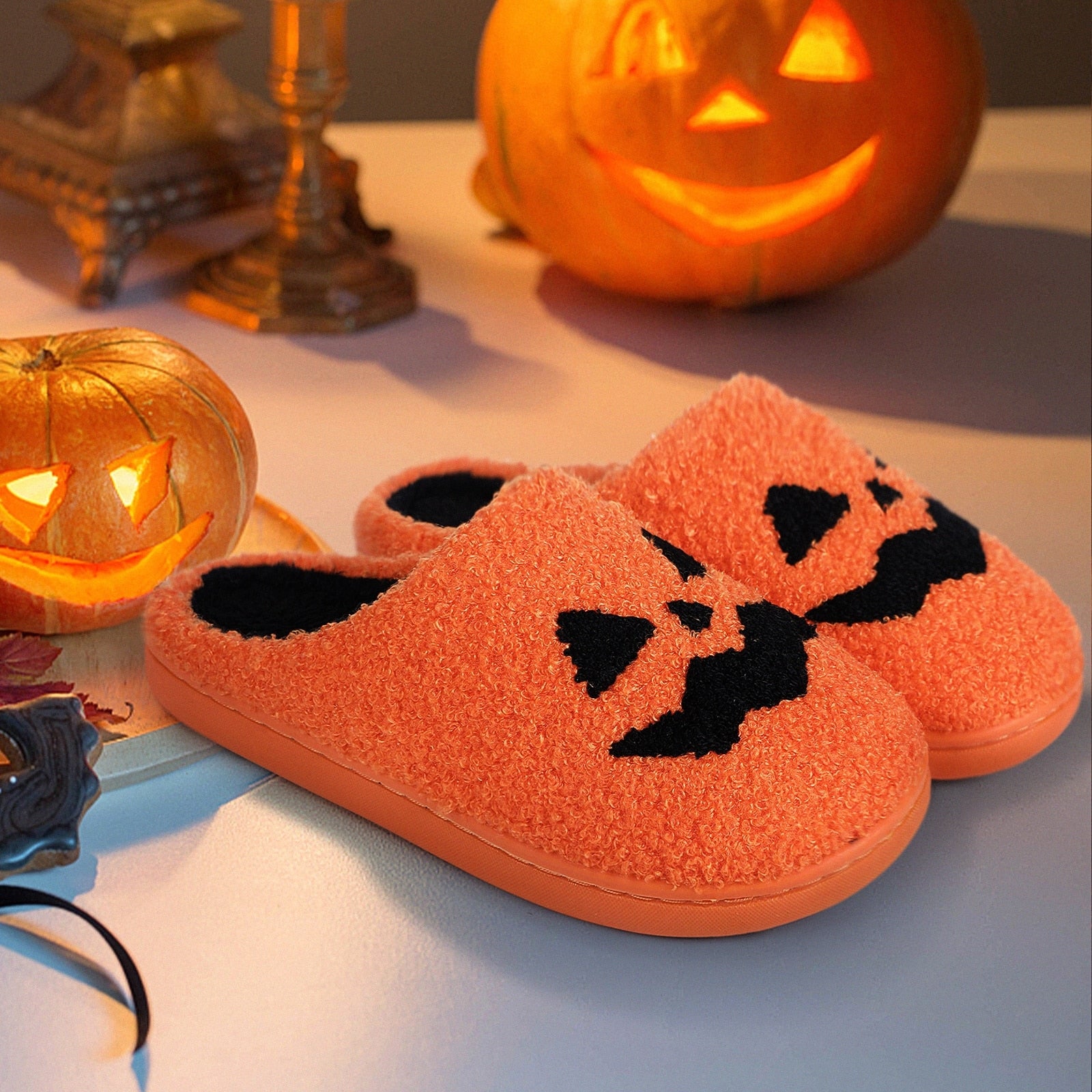 Spooktacular Halloween Slippers