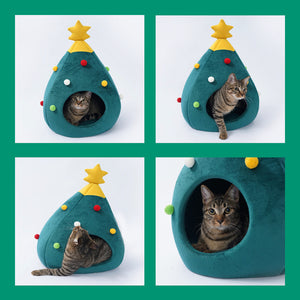 Christmas Tree Cat and Dog Cave