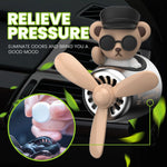 Black Bear Airplane Car  Perfume Freshener