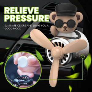 Black Bear Airplane Car  Perfume Freshener