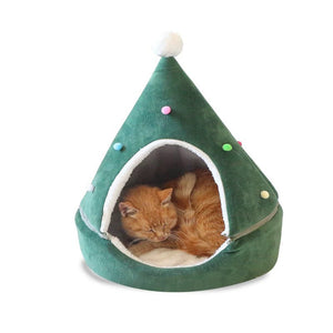 Christmas Tree Cat and Dog Cave