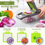 Multifunctional Vegetable Slicer With Basket