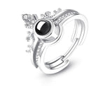 Personalized Valentine's Day 100 Language "I Love You" Ring And Bracelet  with Jewelry Box