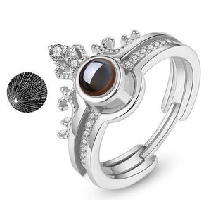 Personalized Valentine's Day 100 Language "I Love You" Ring And Bracelet  with Jewelry Box