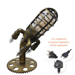 Steampunk Rocket Lamp