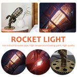 Steampunk Rocket Lamp
