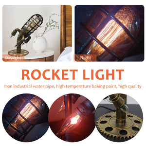 Steampunk Rocket Lamp