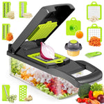 Multifunctional Vegetable Slicer With Basket