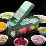 Multifunctional Vegetable Slicer With Basket