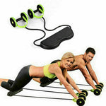 AB Wheel Abdominal Exerciser Waist Slimming Trainer Roller Core Double Fitness