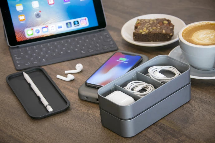 BentoStack CHARGE - Apple Organizer/Qi Charge Top