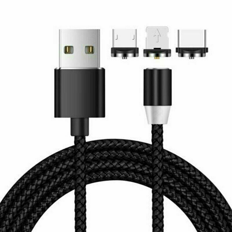 Dreamcable™ 3in1  Cell Phone IOS Micro USB Type C  Magnetic Charger Cable