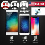 Dreamcable™ 3in1  Cell Phone IOS Micro USB Type C  Magnetic Charger Cable
