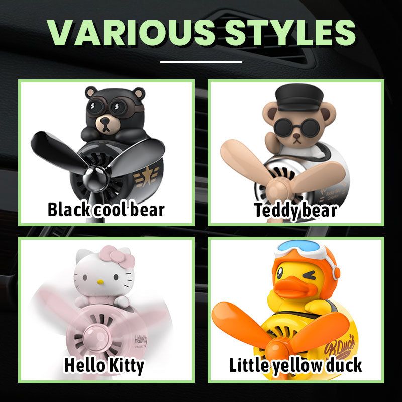 Black Bear Airplane Car  Perfume Freshener