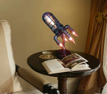 Steampunk Rocket Lamp