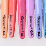 8pcs LED Crochet Hooks Set Light Up Knitting Needles