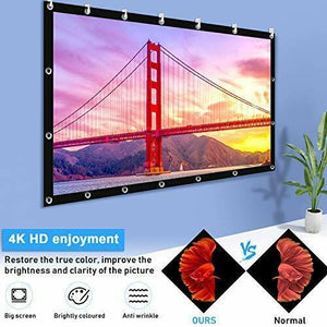 HD Outdoor Home Projection Screen 120" 16:9