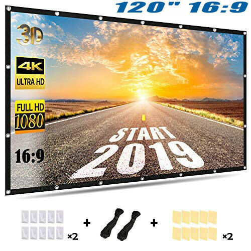 HD Outdoor Home Projection Screen 120" 16:9