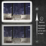 LED Smart Bathroom Anti-Fog Bluetooth Mirror