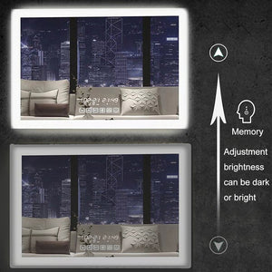 LED Smart Bathroom Anti-Fog Bluetooth Mirror