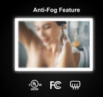 LED Smart Bathroom Anti-Fog Bluetooth Mirror