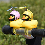 Cute Little Yellow Duck Night Warning Light Bicycle Bike Horn