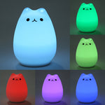 7 Colors Cat Night Light