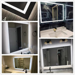 LED Smart Bathroom Anti-Fog Bluetooth Mirror