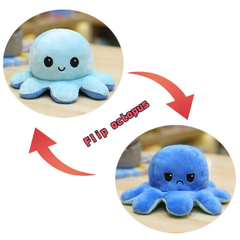 Reversable Octopus Plush Flip Toy