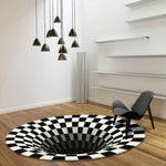 3D Vortex Swirl Optical Illusion Non-Slip Rug Floor Carpet