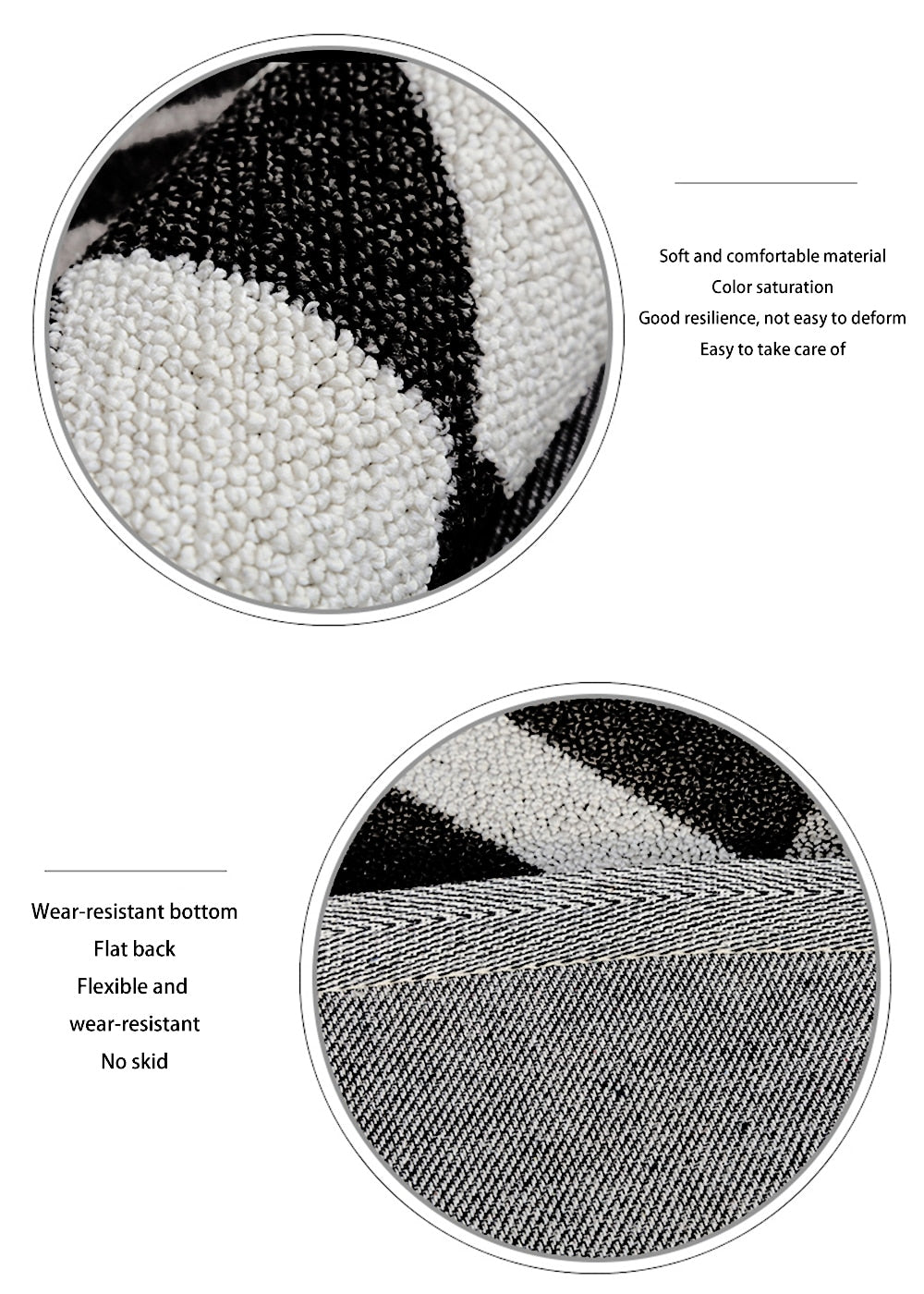 3D Vortex Swirl Optical Illusion Non-Slip Rug Floor Carpet