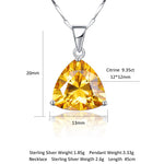 November Yellow Citrine Birthstone Necklace