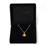 November Yellow Citrine Birthstone Necklace