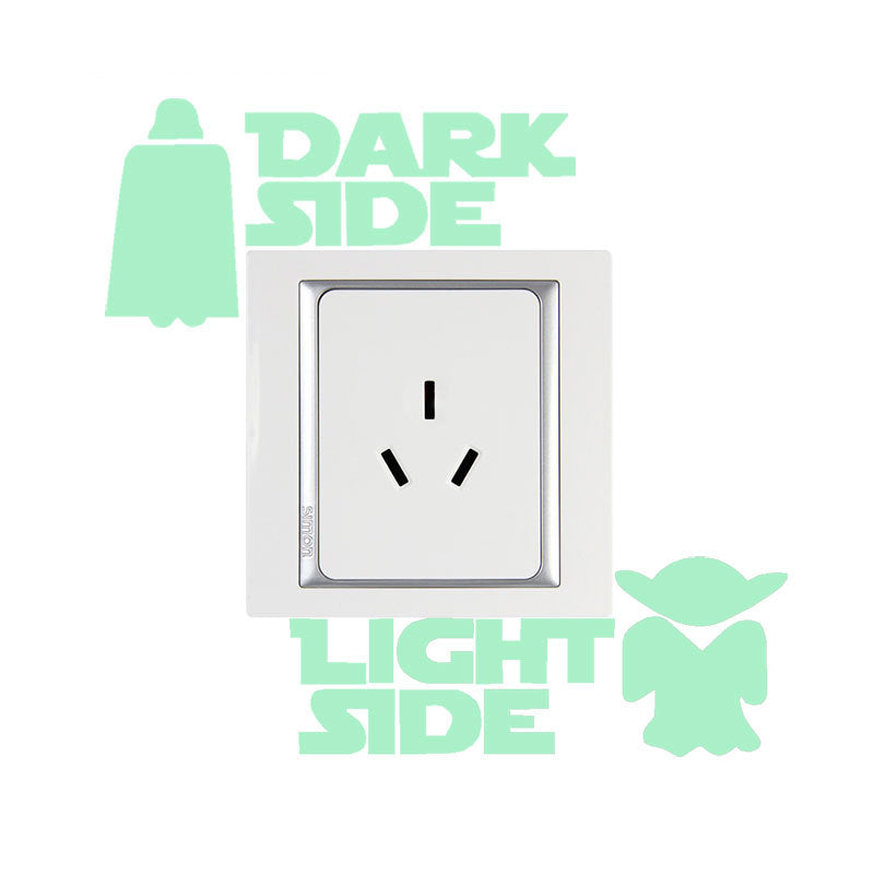 DARK SIDE / LIGHT SIDE Fluorescent Wall Stickers