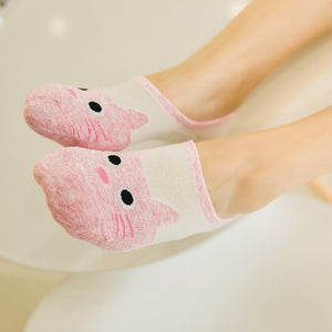 Women Low Cut Cat Ankle Socks