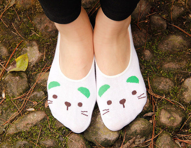 Women Low Cut Cat Ankle Socks