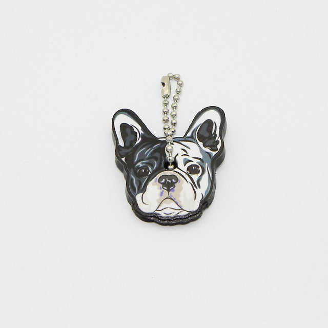 Silicone French Bulldog Dog Key Cover
