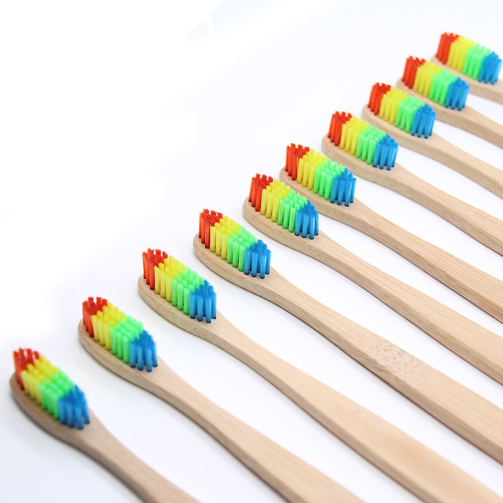 Rainbow Bamboo Toothbrush