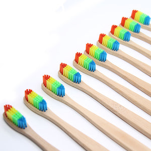 Rainbow Bamboo Toothbrush