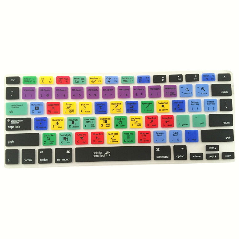 Adobe Photoshop Keyboard Silicone Cover For Macbook Pro Air 13 15 17