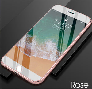 7D Aluminum Tempered Glass For iPhone 6 6S 7  X 8 5 SE 5S