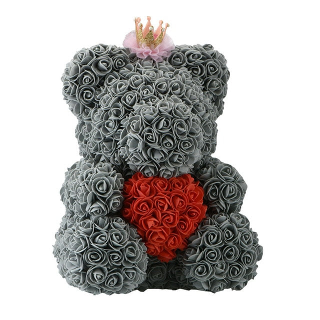 23 cm Valentine Rose Bear