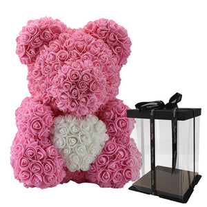 23 cm Valentine Rose Bear