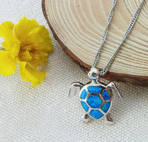 October Turtle Necklace